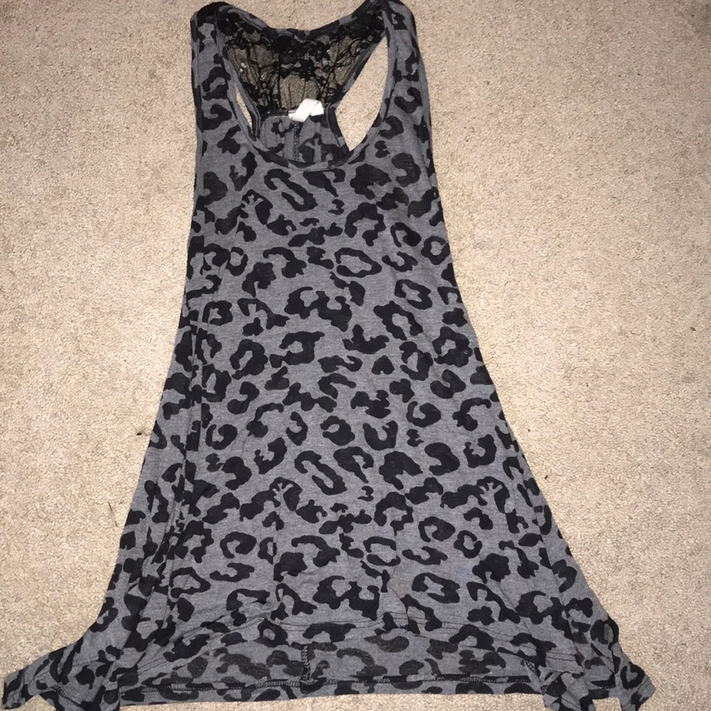 Cheetah print tank top
